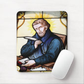 Kirchenfenster La Roche FR Suisse Mousepad Muismat (Met muis)