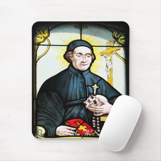 Kirchenfenster La Roche FR Suisse Mousepad Muismat (Met muis)