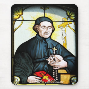 Kirchenfenster La Roche FR Suisse Mousepad Muismat