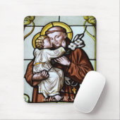 Kirchenfenster La Roche FR Suisse Mousepad Muismat (Met muis)