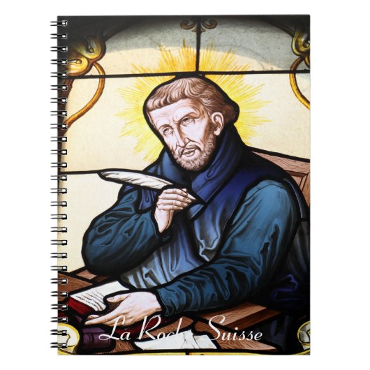 Kirchenfenster La Roche Suisse Nootbook Notitieboek (Voorkant)