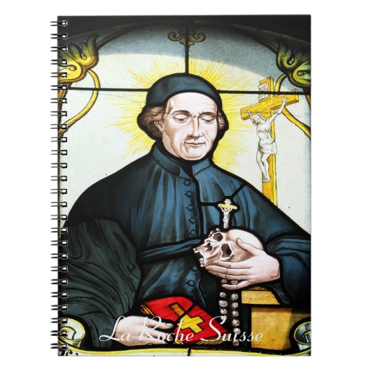 Kirchenfenster La Roche Suisse Nootbook Notitieboek (Voorkant)