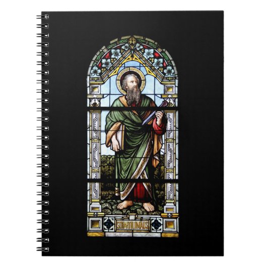 Kirchenfenster Plaffeinen Schweiz/Suisse Nootbook Notitieboek (Voorkant)
