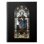 Kirchenfenster Plaffeinen Schweiz/Suisse Nootbook Notitieboek (Voorkant)