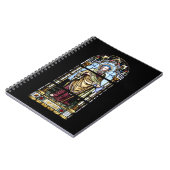 Kirchenfenster Plaffeinen Schweiz/Suisse Nootbook Notitieboek (Linkerzijde)