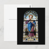 Kirchenfenster Postkarte Briefkaart (Voorkant / Achterkant)