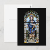 Kirchenfenster Postkarte Briefkaart (Voorkant / Achterkant)