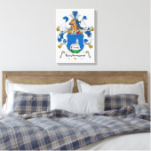 Kirchmann Family Crest Canvas Afdruk (Insitu (Slaapkamer))