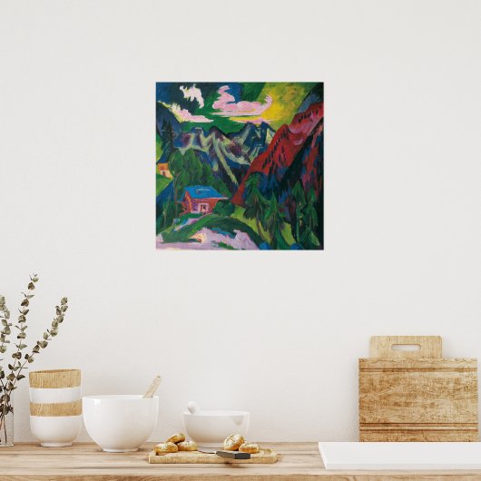 Kirchner - Bergen Poster (Keuken)