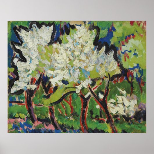 Kirchner - Blauwe droom 1909 Poster (Voorkant)