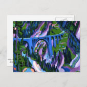 Kirchner - Brug bij Wiesen Briefkaart (Voorkant / Achterkant)