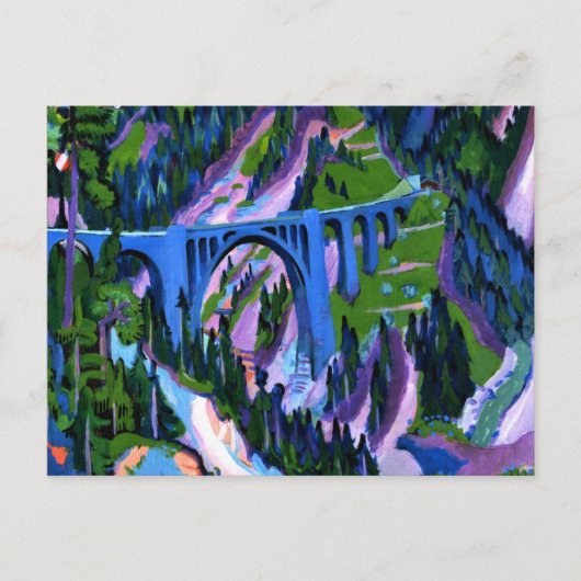 Kirchner - Brug bij Wiesen Briefkaart (Voorkant)