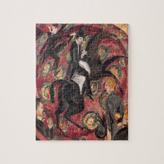 Kirchner Circus Ruiter Expressionistische Fijne Ku Legpuzzel (Verticaal)