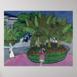 Kirchner - De Boskett Albertplatz in Dresden Poster