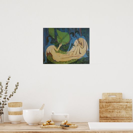 Kirchner - Drie Cijfers Poster (Keuken)