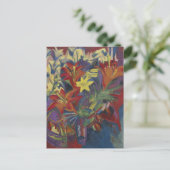 Kirchner Expressionistische Levendige Oranje Lelie Briefkaart (Staand voorkant)
