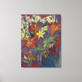 Kirchner Expressionistische Levendige Oranje Lelie Canvas Afdruk (Voorkant)