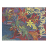 Kirchner Expressionistische Levendige Oranje Lelie Tafelkleed (Voorkant (Horizontaal))