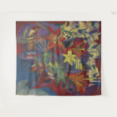 Kirchner Expressionistische Levendige Oranje Lelie Wandkleed (Voorkant (horizontaal))
