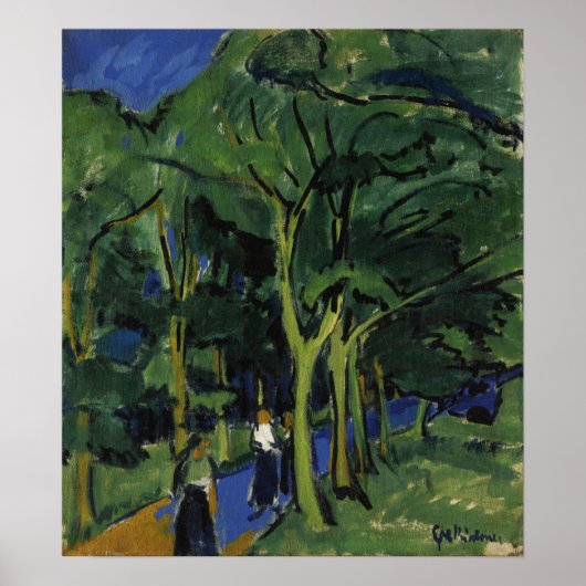 Kirchner - Forest Road Poster (Voorkant)