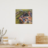 Kirchner - Frankfurt 1916 Poster (Keuken)