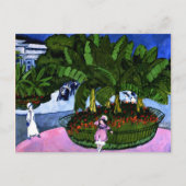 Kirchner - Het Boskett-Albertplein in Dresden Briefkaart (Voorkant)