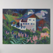 Kirchner - Huis in de weilanden Poster (Voorkant)