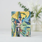 Kirchner - Konigstein met Rode Kerk Briefkaart (Staand voorkant)