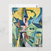 Kirchner - Konigstein met Rode Kerk Briefkaart (Voorkant / Achterkant)