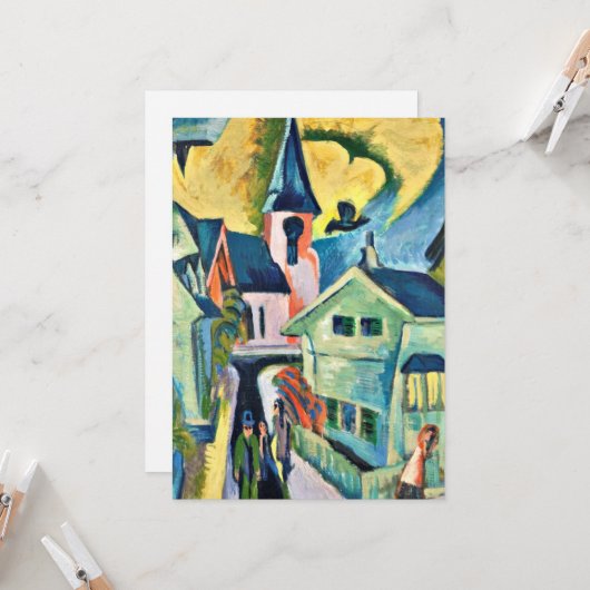 Kirchner - Konigstein met Rode Kerk Kaart (Voorkant / Achterkant in situ)