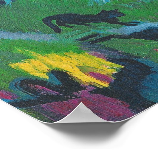 Kirchner - Landscape Sertigtal Poster (Hoek)