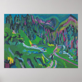 Kirchner - Landscape Sertigtal Poster