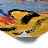 Kirchner - liggend blauw figuur met stro Pet Poster (Hoek)