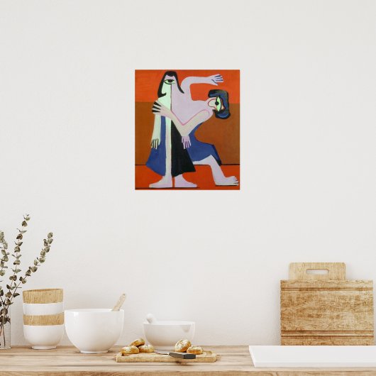 Kirchner - Mask Dance 1928 Poster (Keuken)