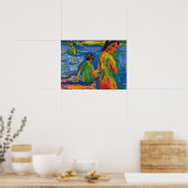 Kirchner - Meisje aan het einde van het meerbad 19 Poster (Keuken)