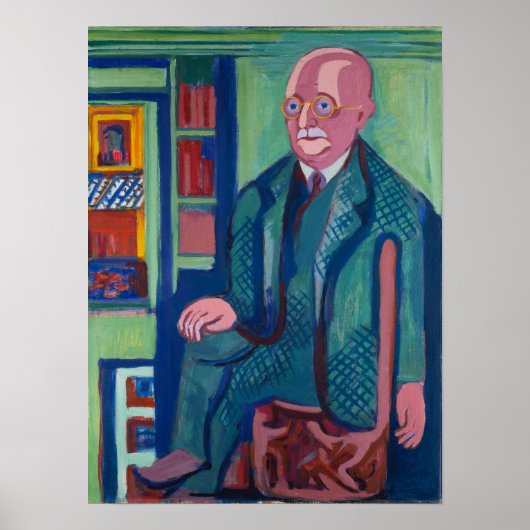 Kirchner - Portret Dr. Carl Hagemann 1928 Poster (Voorkant)