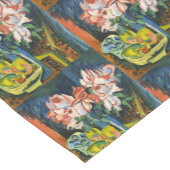 Kirchner Roze Rozen Expressionistische Bloemschild Korte Tafelloper (Hoek)