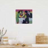 Kirchner - Scène in een café Poster (Keuken)