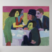 Kirchner - Scène in een café Poster (Voorkant)