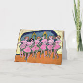 Kirchner - Six Dancers, beroemd schilderij, Kaart (Voorkant)