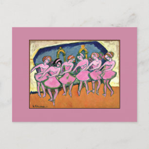 Kirchner - Six Dancers Briefkaart
