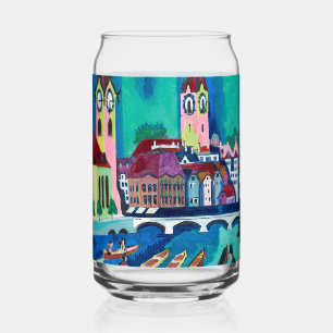 Kirchner Stadsgezicht Zürich Expressionistische Ku Blikvorm Glas