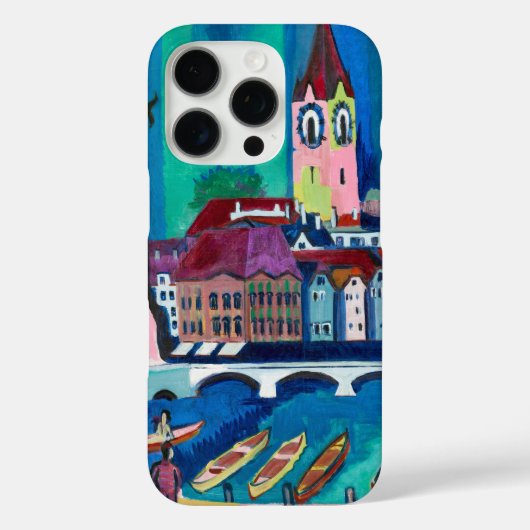 Kirchner Stadsgezicht Zürich Expressionistische Ku Case-Mate iPhone Case (Achterkant)