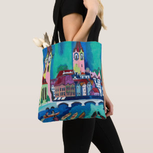 Kirchner Stadsgezicht Zürich Expressionistische Ku Tote Bag