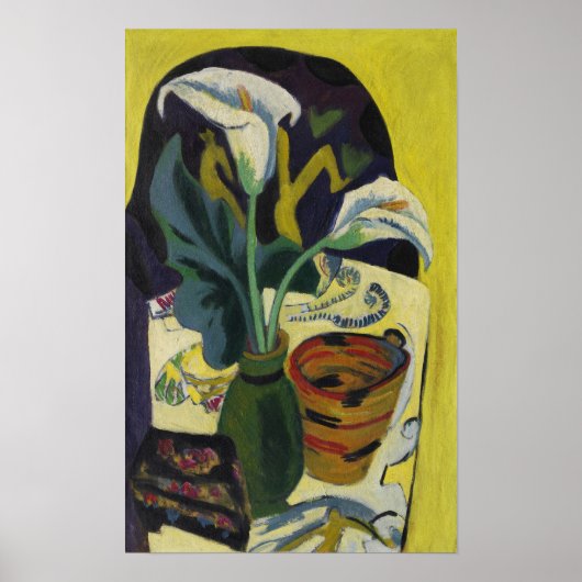 Kirchner - Stilleven met Kalla Poster (Voorkant)