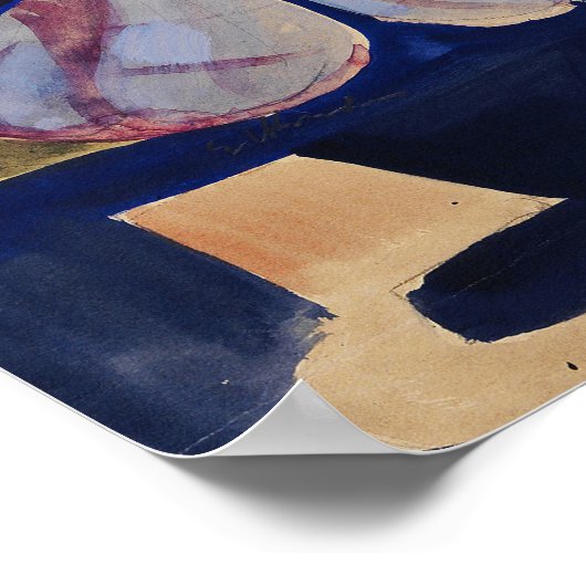 Kirchner - Stilleven met orchideeën Poster (Hoek)