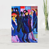 Kirchner - Street Scene, 1926 Kaart (Voorkant)