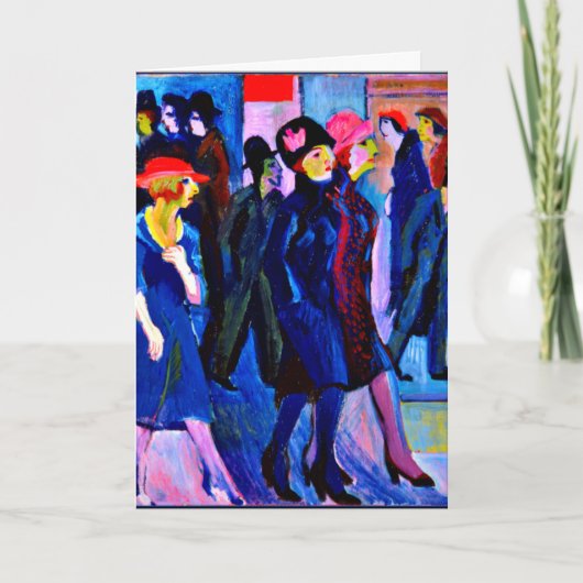 Kirchner - Street Scene, 1926 Kaart (Voorkant)