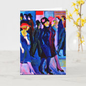 Kirchner - Street Scene, 1926 Kaart (Gele Bloem)