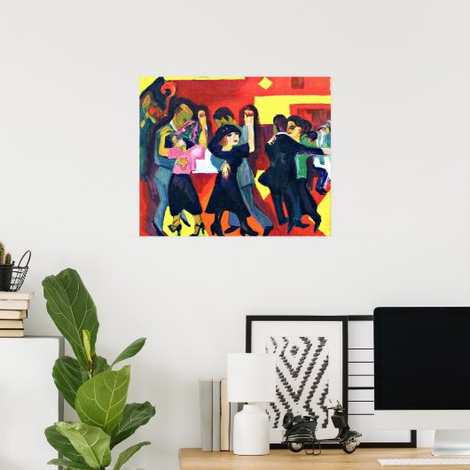 Kirchner - Tango Tea; Ernst Kirchner Poster (Thuiskantoor)